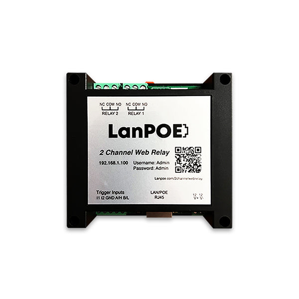 LanPoE 2 Channel Web Relay – Low Voltage Dealer