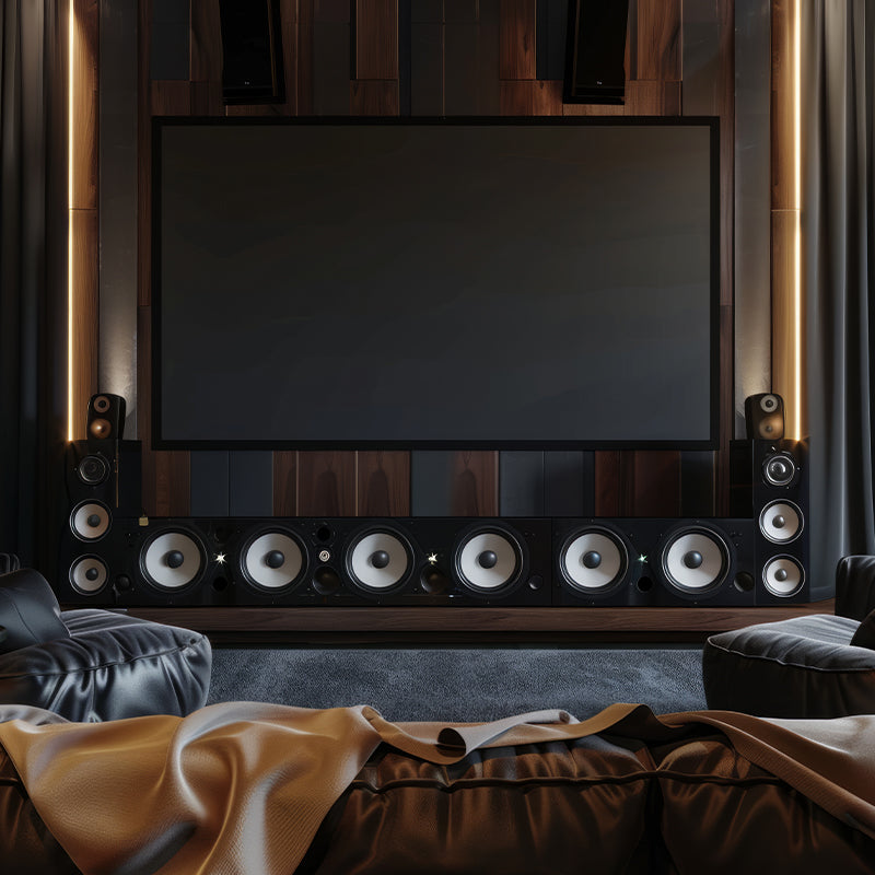 audio video home theater setup speakers, TV monitor amplifiers