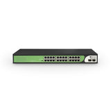 BDCOM S1500-24P2S-370 24-Port Unmanaged PoE Switch