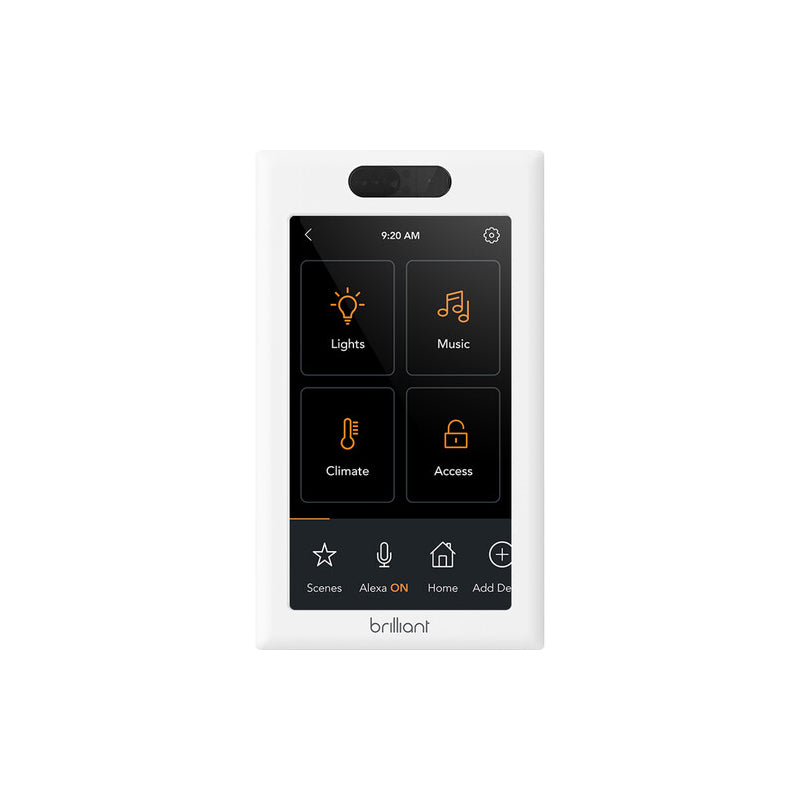 Brilliant BCP120US-WH1 2nd Generation 1-Switch Control Panel