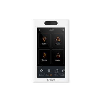 Brilliant BCP120US-WH1 2nd Generation 1-Switch Control Panel