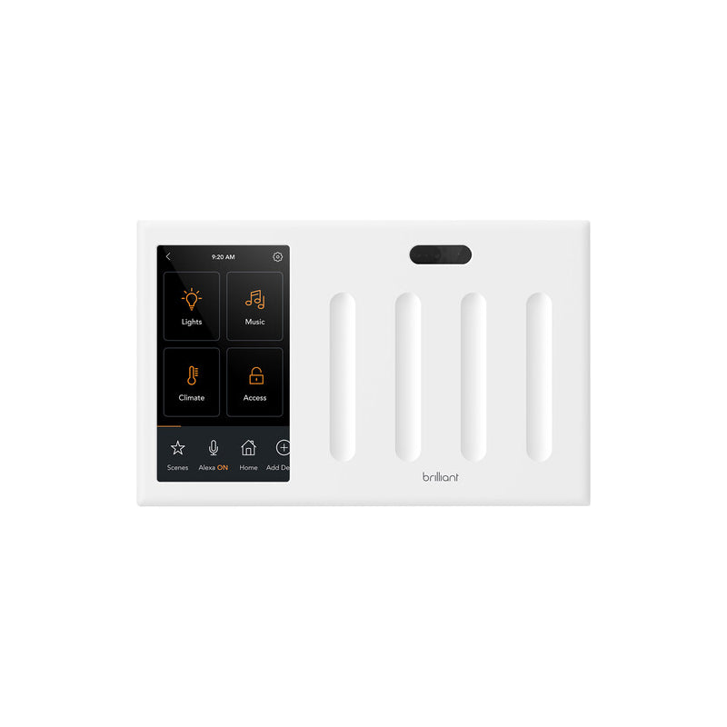 Brilliant BCP120US-WH4 2nd Generation 4-Switch Control Panel