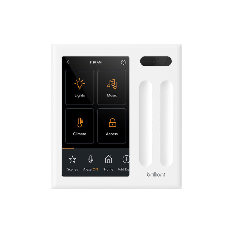 Brilliant BHA120US-WH2 Smart Home 2-Switch Control