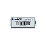 LanPoE gigabit 2 wire converter top view