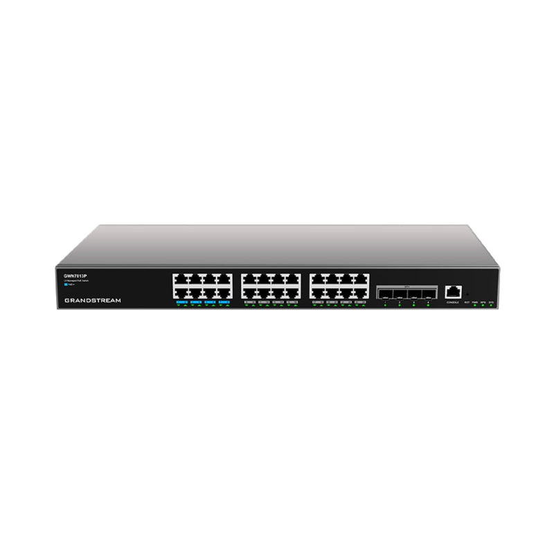 Grandstream GWN7813P 24-Port Gigabit Managed Network PoE Switch