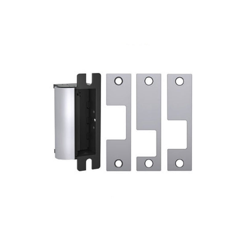 HES 1006CLB-12/24D-630 Satin Stainless Steel 1006 Series Complete Electric Strike with Faceplates