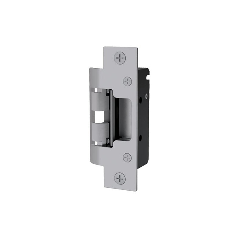 HES 8000-12/24D-630 Satin Stainless Steel 8000 Series Strike Body Only Concealed Electric Strike for Cylindrical Locksets