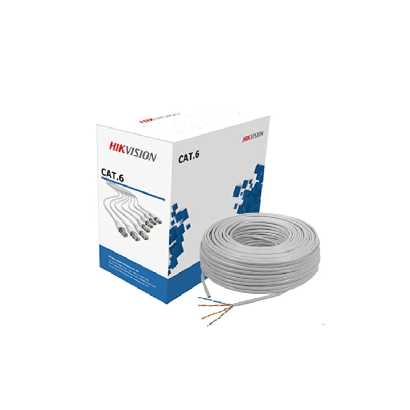 Hikvision DS-1LN6-UE-W White 1000-Foot CAT6 PVC UTP CM Network Cable