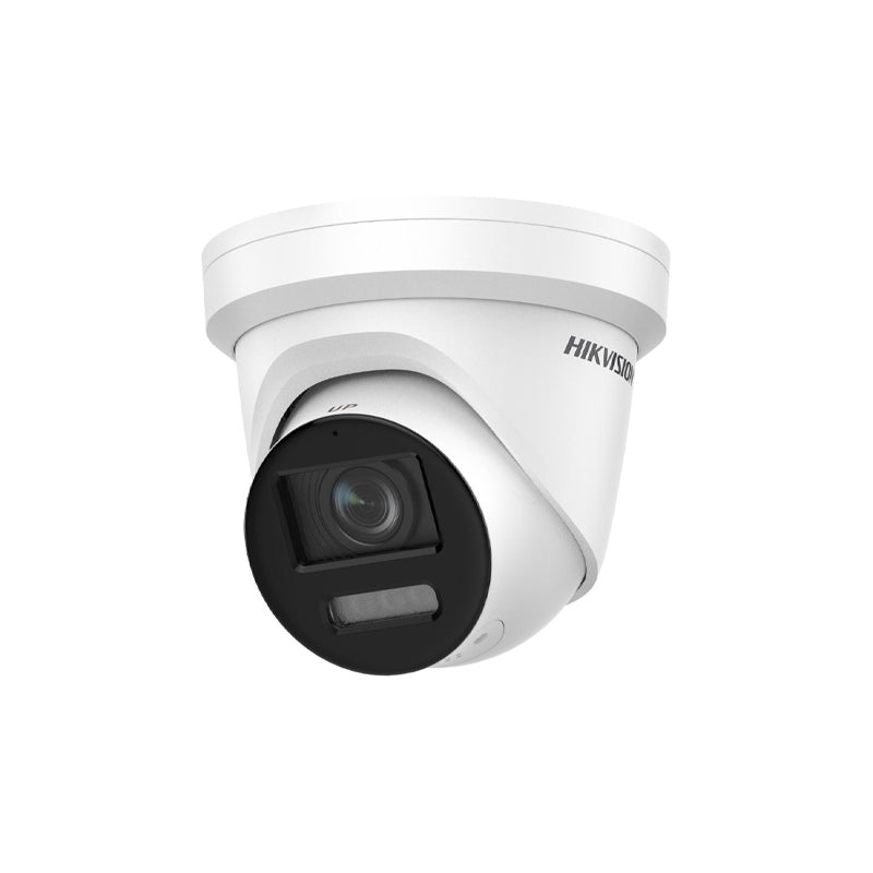 Hikvision DS-2CD2387G2-LSU/SL 2.8WH 8MP ColorVu Strobe Light and Audible Warning Fixed Turret Network Camera White