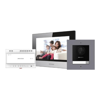 Hikvision DS-KIS702Y-P 2-Wire IP Intercom Bundle