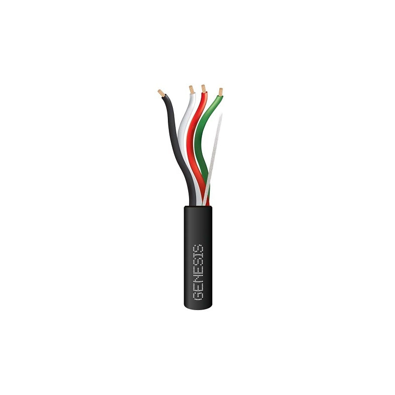 Honeywell 10680108 Genesis Black 250-Foot 16/4 Stranded Mini Split Tray Direct Burial Cable