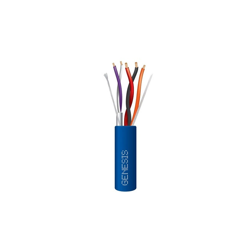 Honeywell 12605006 Genesis Blue 500-Foot 22/1-Pair Shielded and 12/2 and 18/1 Stranded Lutron General Purpose Cable