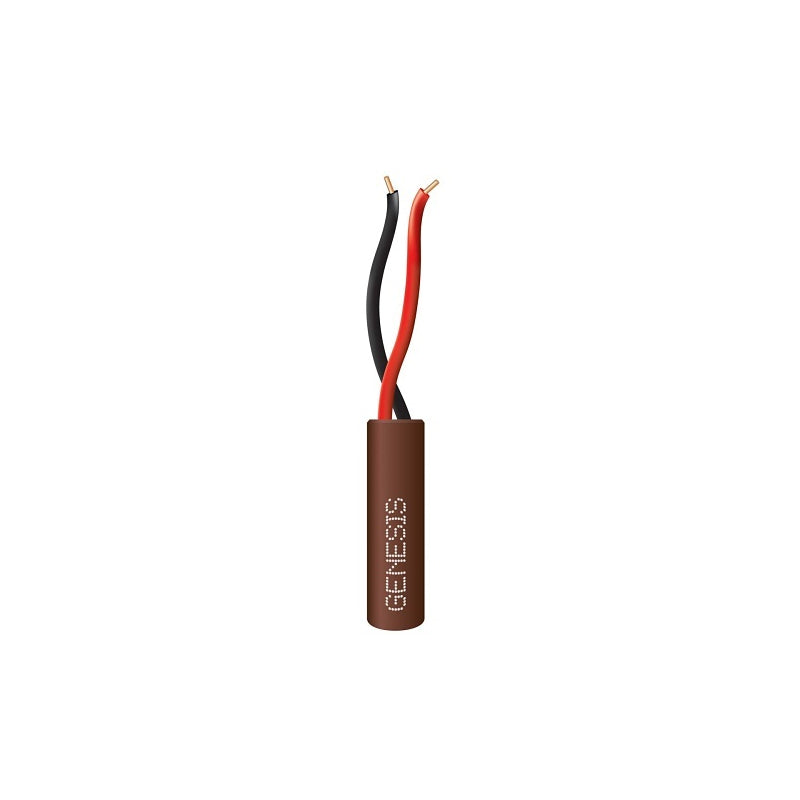 Honeywell 21015807 Genesis Brown 500-Foot 22/2 Solid Unshielded Riser Cable