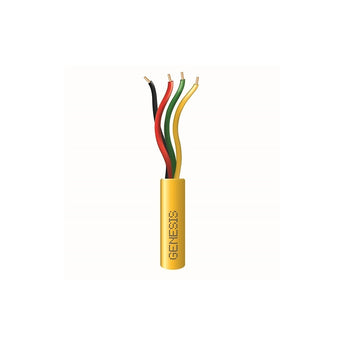 Honeywell 21035802 Genesis Yellow 500-Foot 22/4 Solid Unshielded Riser Cable