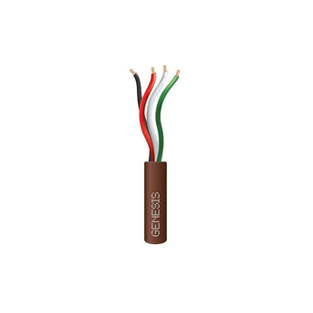 Honeywell 21035807 Genesis Brown 500-Foot 22/4 Solid Unshielded Riser Cable