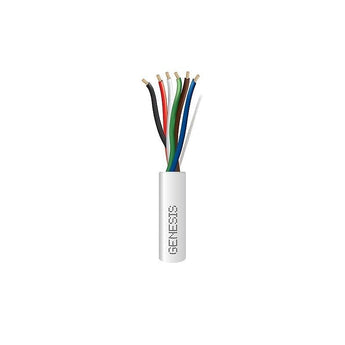 Honeywell 21061101 Genesis White 1000-foot 22/6 Unshielded Riser Security Cable