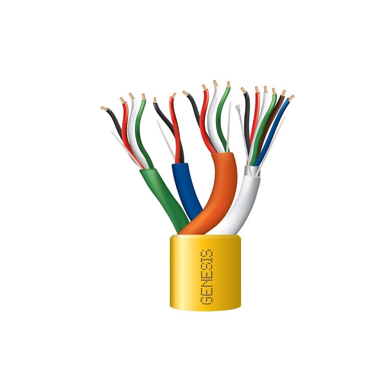 Honeywell 21965002 Genesis Yellow 500-Foot 22/6 Stranded Shielded and 22/4 Stranded and 22/2 Stranded and 18/4 Stranded Profusion Access Control Riser Cable