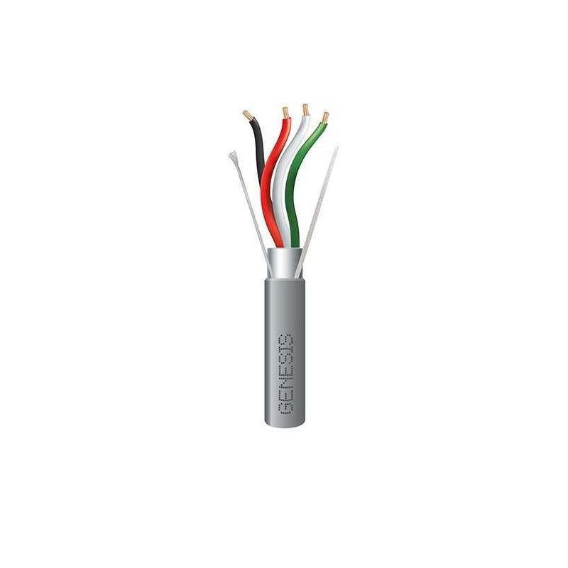 Honeywell 22151009 Genesis Gray 1000-foot 18/4 Stranded Shielded Riser Cable