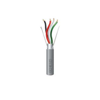 Honeywell 22155509 Genesis Gray 500-foot 18/4 Stranded Shielded Riser Cable