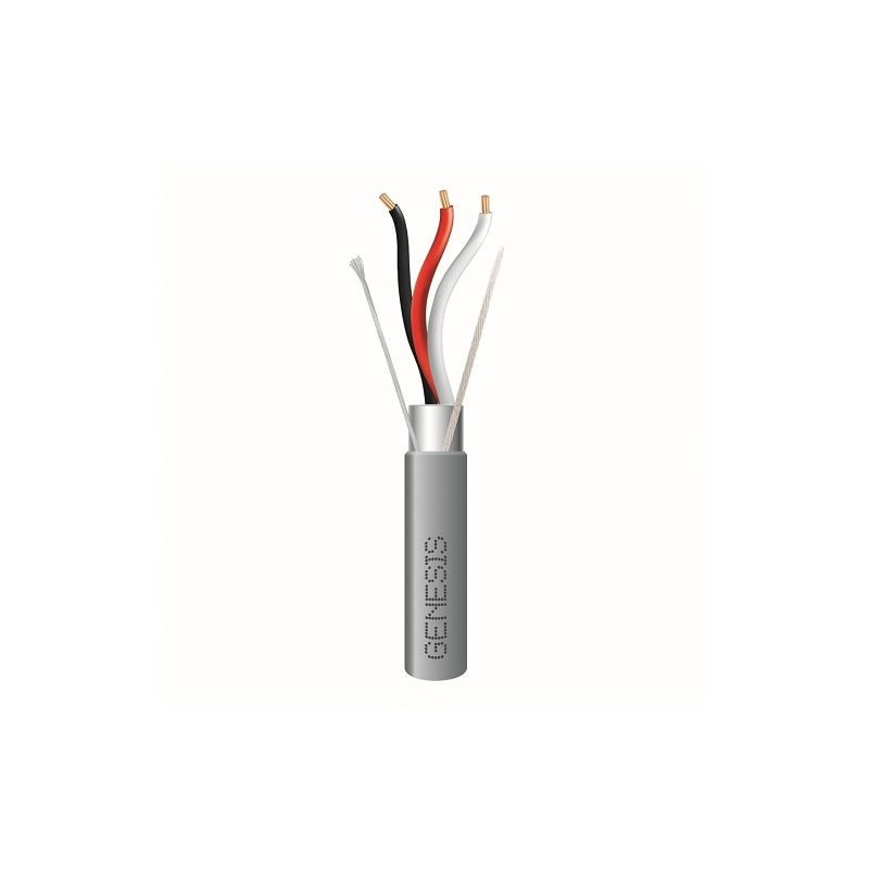 Honeywell 22281109 Genesis Gray 1000-Foot 18/3 Stranded Shielded Riser Cable