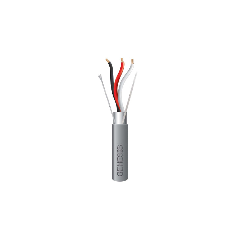 Honeywell 22291009 Genesis Gray 1000-Foot 16 AWG 3-Conductor Stranded Shielded Security and Control Cable