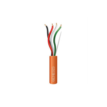 Honeywell 31151103 Genesis Orange 1000-Foot 18/4 Stranded Unshielded Plenum Cable