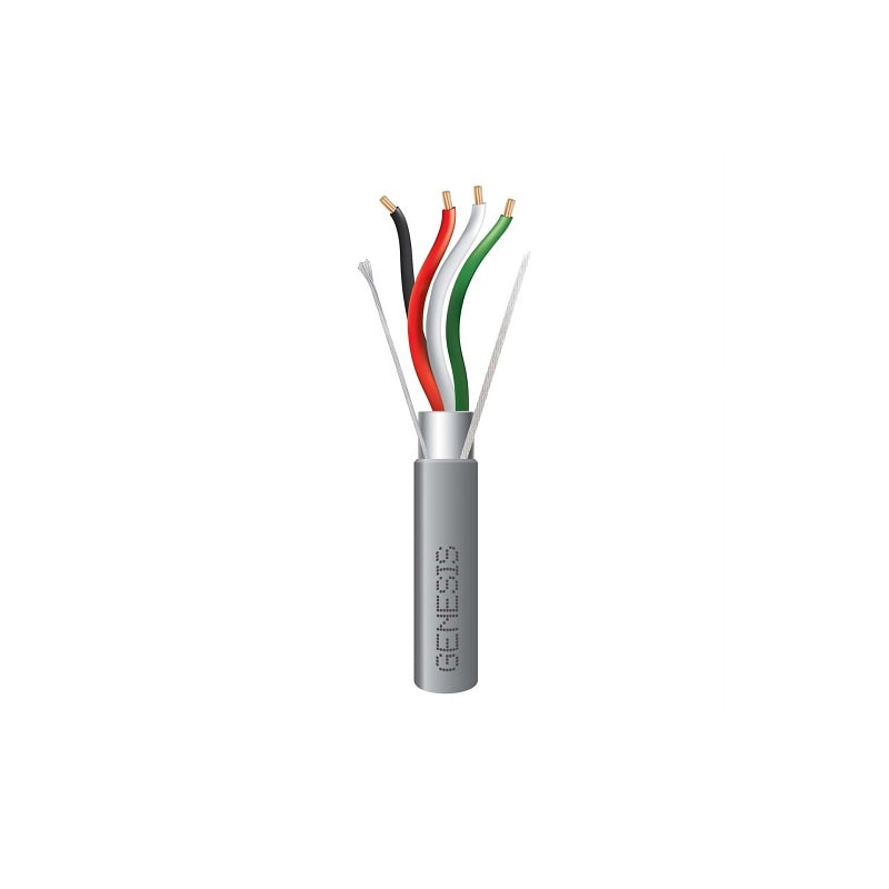 Honeywell 32041109 Genesis Gray 1000-foot 22/4 Stranded Overall Shielded Cable