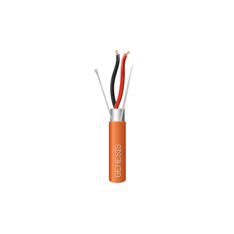 Honeywell 32141103 Genesis Orange 1000-Foot 18/2 Stranded Shielded Plenum Cable