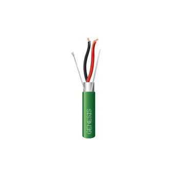 Honeywell 32141105 Genesis Green 1000-Foot 18/2 Stranded Shielded Plenum Cable