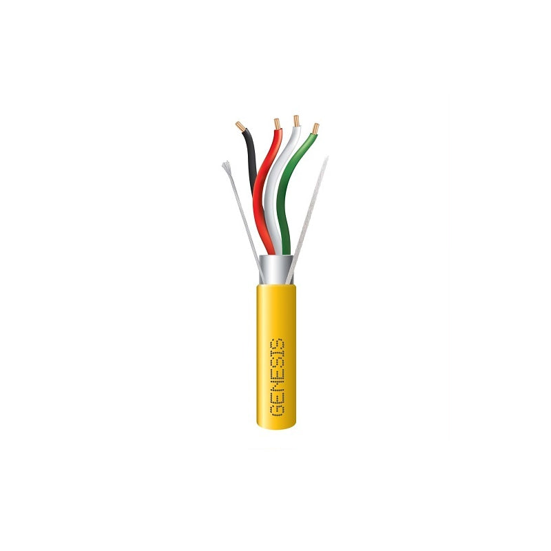 Honeywell 32151102 Genesis Yellow 1000-foot 18/4 Stranded Shielded Plenum Cable