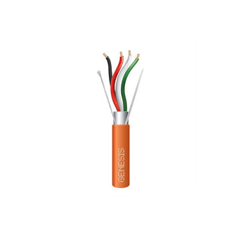 Honeywell 32151103 Genesis Orange 1000-foot 18/4 Stranded Shielded Plenum Cable