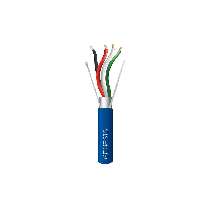 Honeywell 32151106 Genesis Blue 1000-foot 18/4 Stranded Shielded Plenum Cable