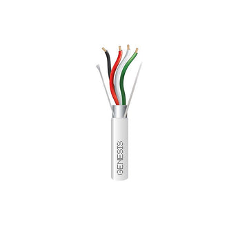 Honeywell 32155512 Genesis White 500-foot 18/4 Stranded Shielded Plenum Cable