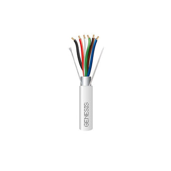 Honeywell 32165512 Genesis White 500-foot 18/6 Stranded Shielded Plenum Cable