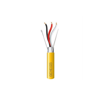 Honeywell 32272102 Genesis Yellow 1000-Foot 22/3 Stranded Shielded Plenum Cable