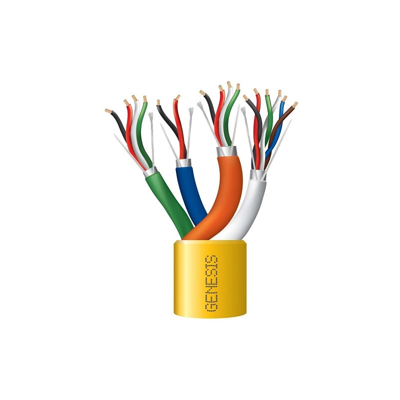 Honeywell 32965002 Genesis Yellow 500-Foot 22/6 Shielded and 22/4 Shielded and 22/2 Shielded and 18/4 Shielded Profusion Access Control Plenum Cable