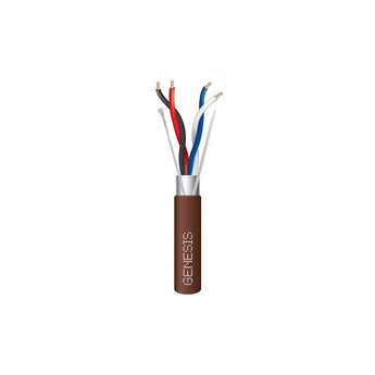 Honeywell 33282107 Genesis Brown 1000-Foot 22/2-Pair Stranded Shielded RS485 Plenum Cable