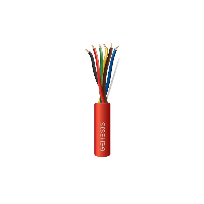 Honeywell 43021104 Genesis Red 1000-Foot 22/6 Solid Unshielded Fire Alarm Riser Cable