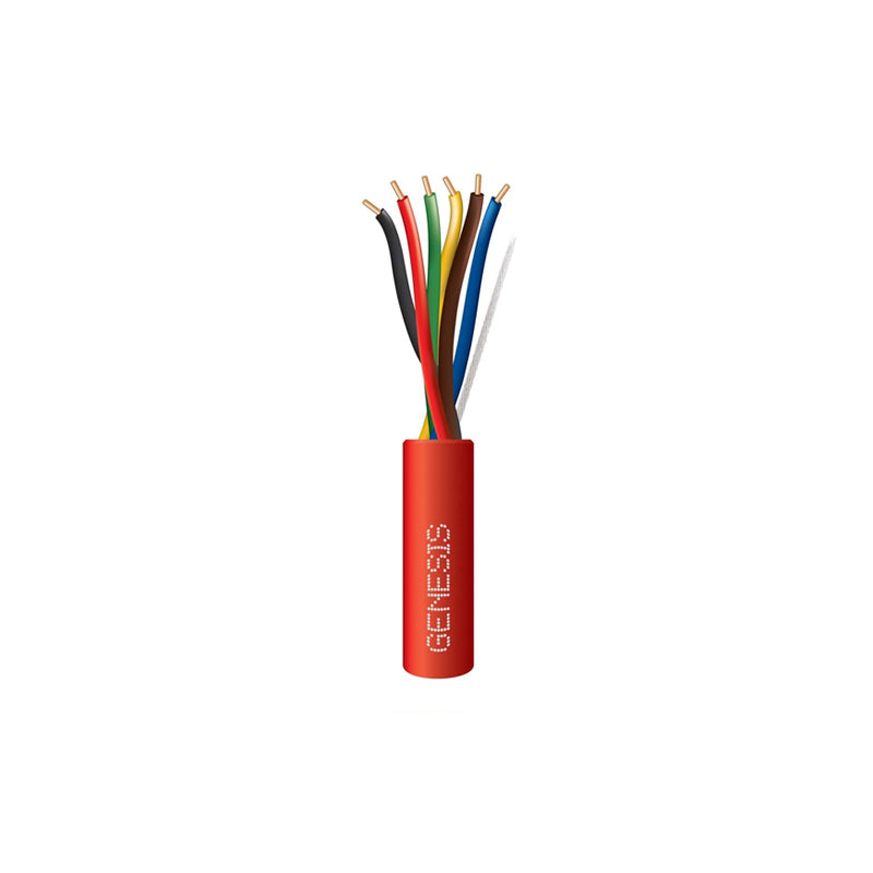 Honeywell 43085504 Genesis Red 1000-Foot 18/6 Unshielded Solid Fire Alarm Riser Cable