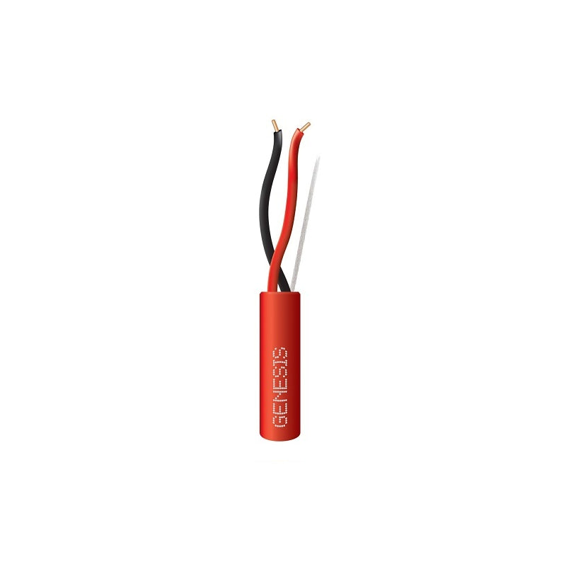 Honeywell 45065504 Genesis Red 500-Foot 18/2 Solid Unshielded Fire Alarm Plenum Cable