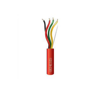 Honeywell 45075504 Genesis Red 500-foot 18/4 Solid Plenum Fire Alarm Cable