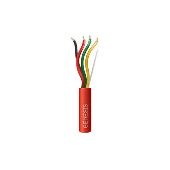 Honeywell 45125004 Genesis Red 500-foot 16/4 Solid Plenum Fire Alarm Cable