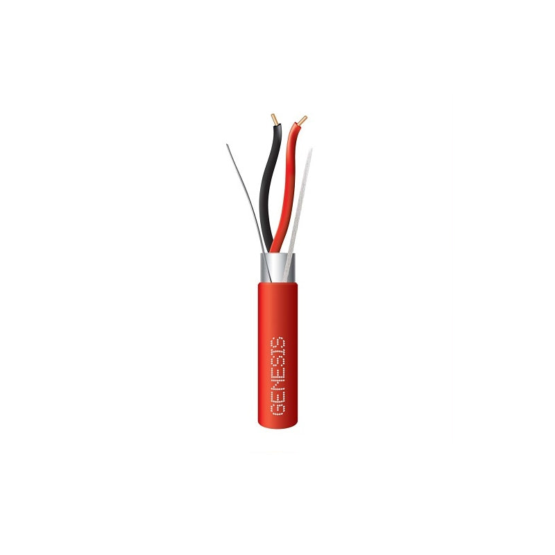 Honeywell 46025504 Genesis Red 500-Foot 18/2 Solid Shielded Fire Alarm Plenum Cable