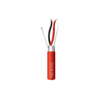 Honeywell 46121004 Genesis Red 1000-Foot 14/2 Stranded Shielded Fire Alarm Plenum Cable