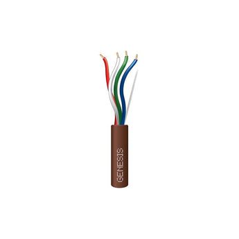 Honeywell 47030307 Genesis Brown 4X 250-Foot 20/4 Solid Unshielded Thermostat General Purpose Cable