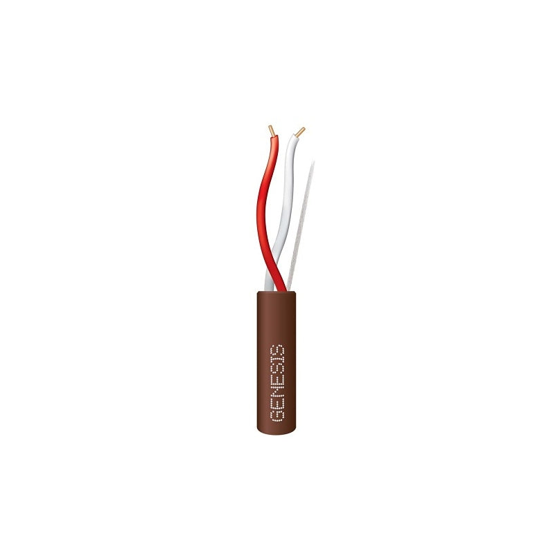 Honeywell 47102507 Genesis Brown 2500-Foot 18/2 Solid Unshielded Thermostat General Purpose Cable