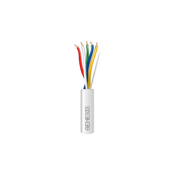 Honeywell 47630312 Genesis White (4X) 250-Foot 18 AWG Conductor Unshielded Thermostat Plenum Cable