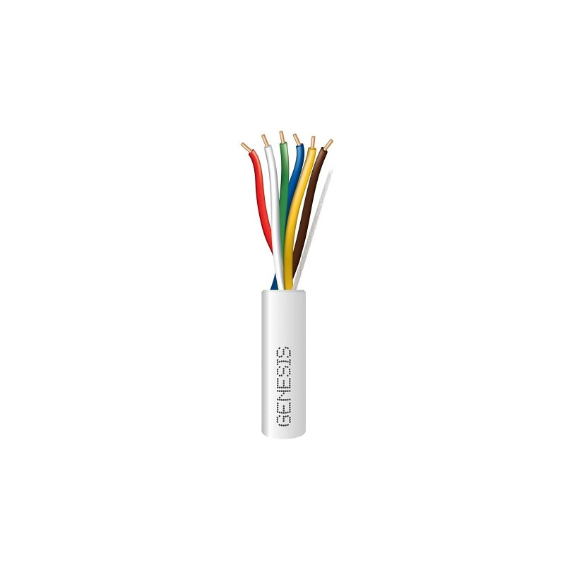 Honeywell 47641012 Genesis White 4X 250-Foot 18/6 Solid Unshielded Thermostat Plenum Cable