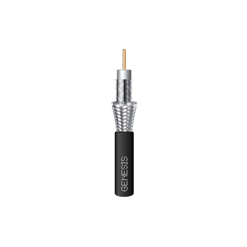 Honeywell 50031008 Genesis Black 1000-Foot RG6 CCS 75 Ohm Coaxial with Dual-Shield General Purpose Cable