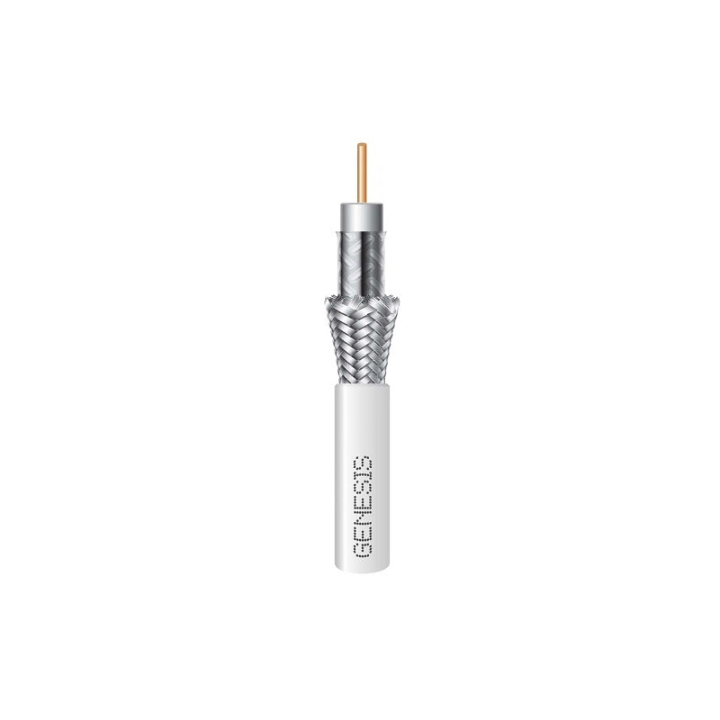 Honeywell 50031101 Genesis White 1000-Foot RG6 CCS 75 Ohm Coaxial with Dual-Shield General Purpose Cable